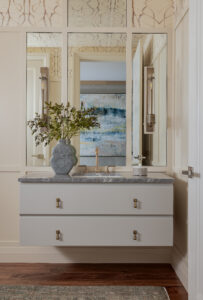 Luxury interior design in Westfield, New Jersey, showcasing a sophisticated room with custom furnishings