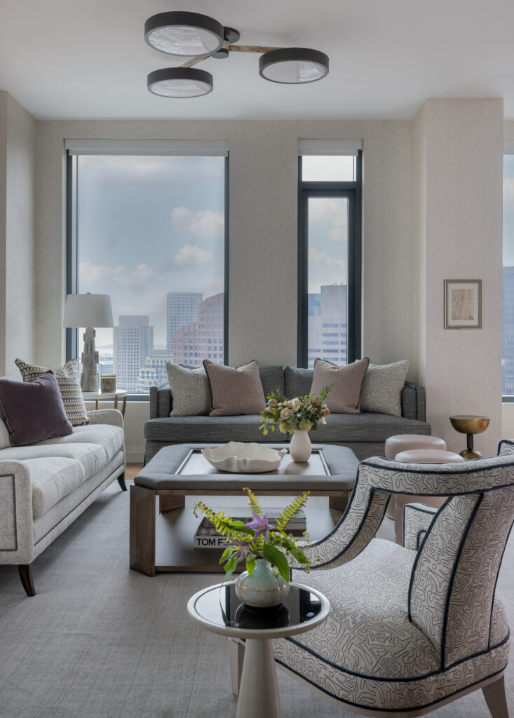 Custom home interior design for new construction projects in Westfield, NJ, featuring modern layouts and architectural details