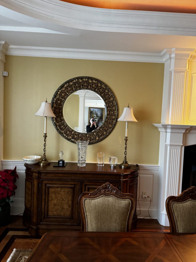 Before image of Dining Room in NJ 2000's Tuscan Home 